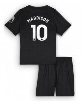 Billige Fotballdrakt Tottenham Hotspur James Maddison #10 Replika Bortedraktsett Barn 2025-26 Kortermet (med bukser)